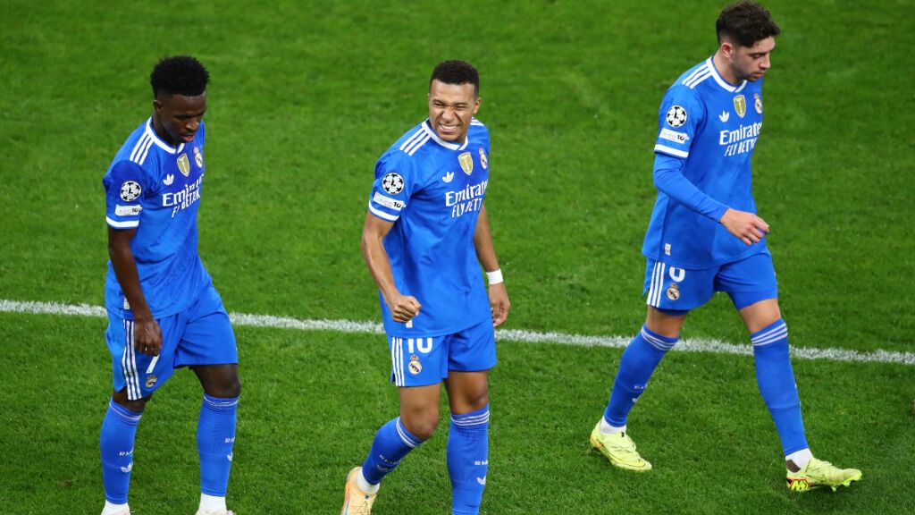  Vinicius, Mbappé y Valverde con el Real Madrid (Europa Press)