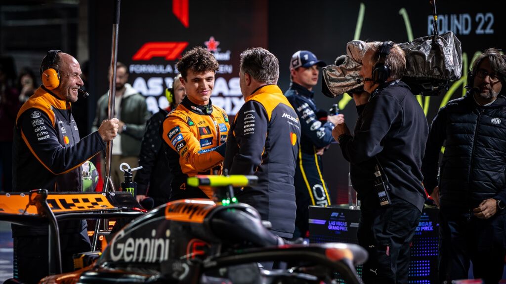  Lando Norris, de McLaren, en Las Vegas.
