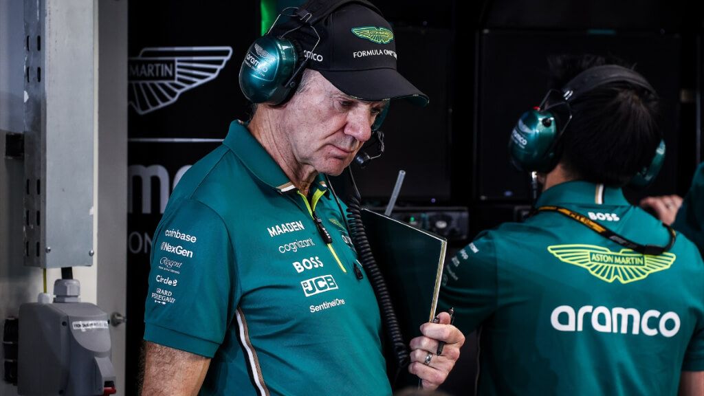 Adrian Newey, en Qatar.