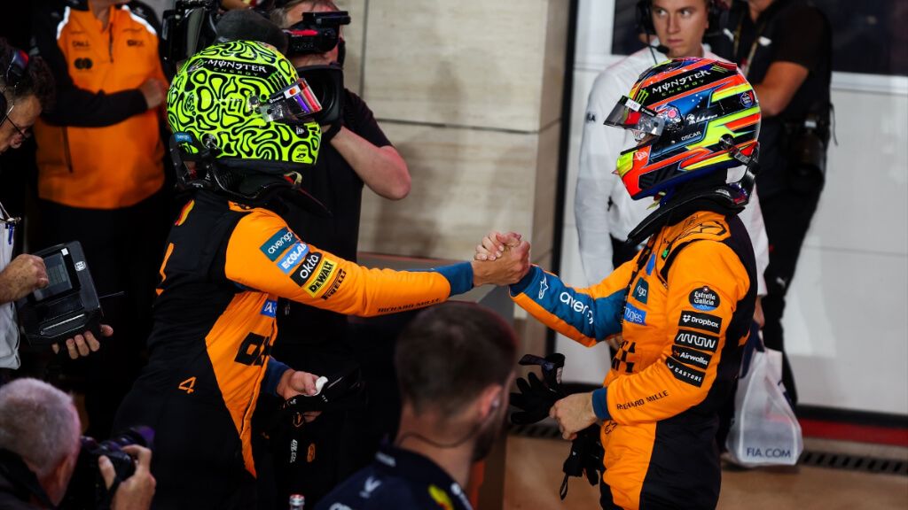 Lando Norris y Oscar Piastri, en Qatar.