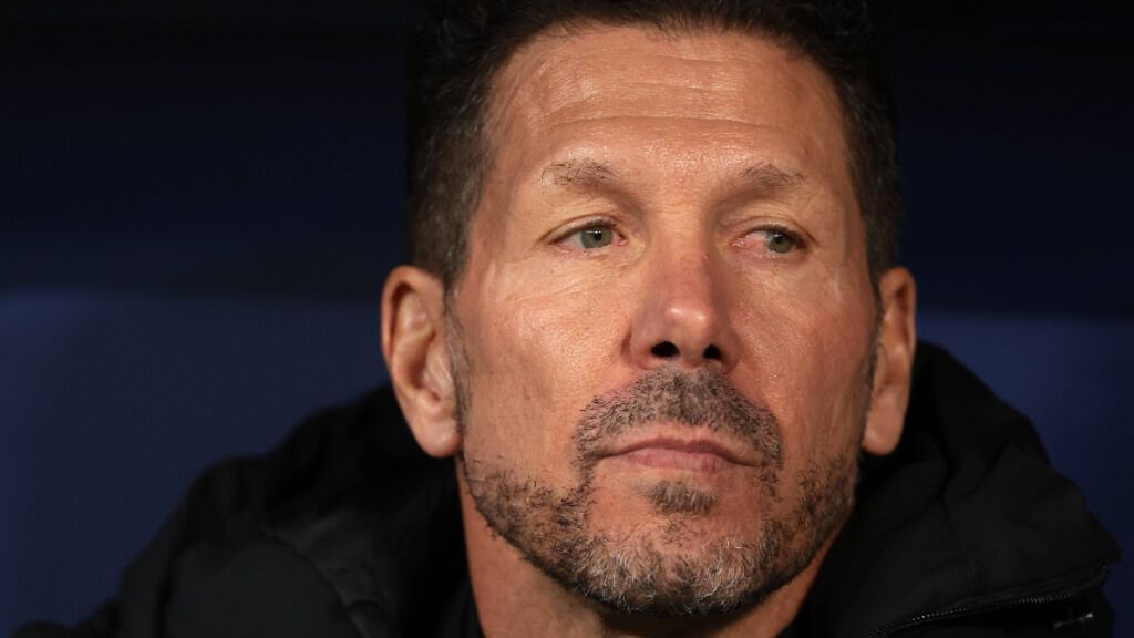  Diego Simeone, técnico del Atlético de Madrid, hoy visitante en San Mamés (Cordon Press)