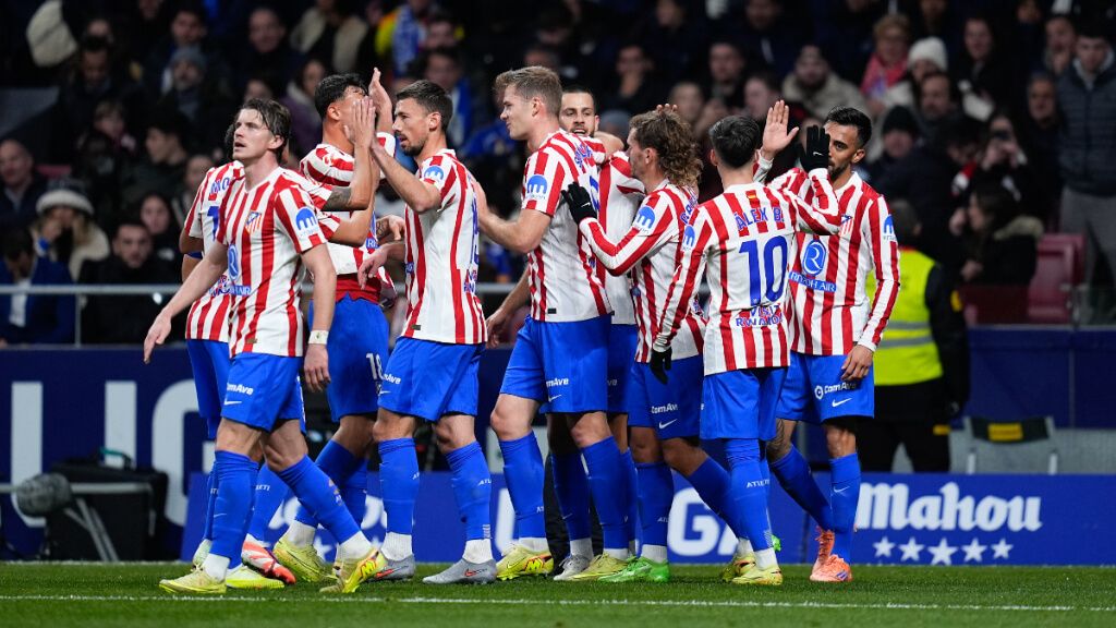 El Atlético de Madrid celebrando un gol (Europa Press)