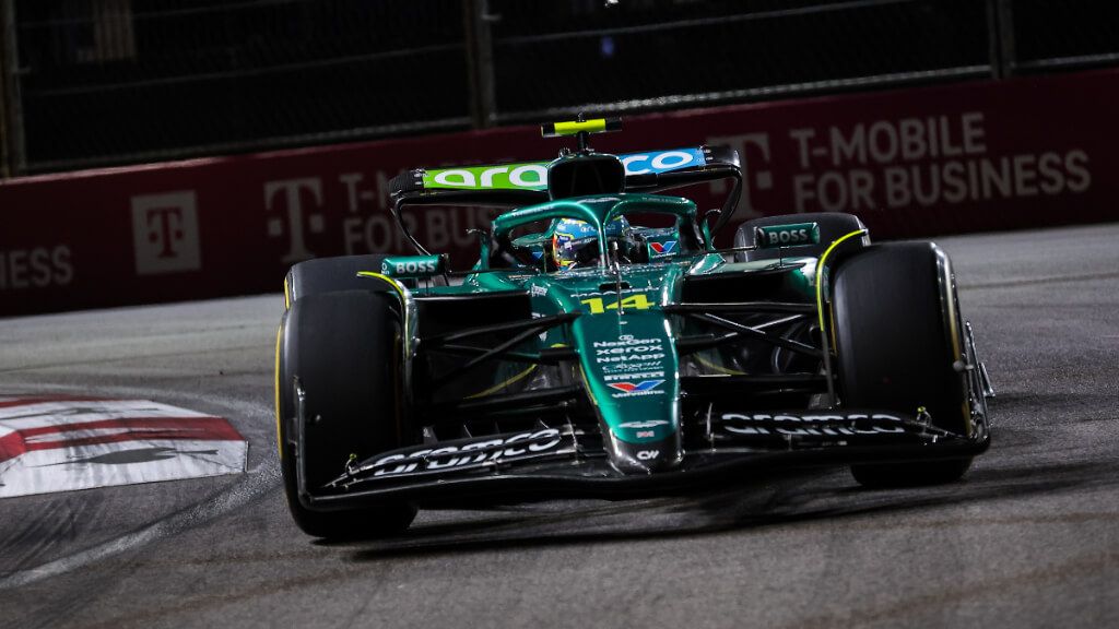 El AMR25 de Fernando Alonso (Europa Press)