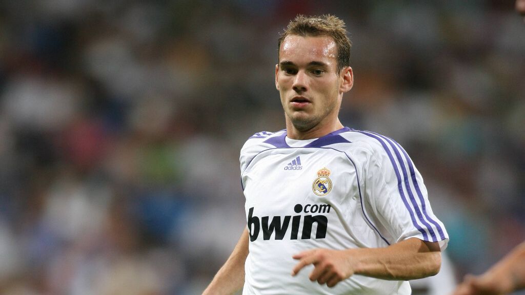 Wesley Sneijder, durante su etapa como jugador del Real Madrid (foto: Cordon Press).