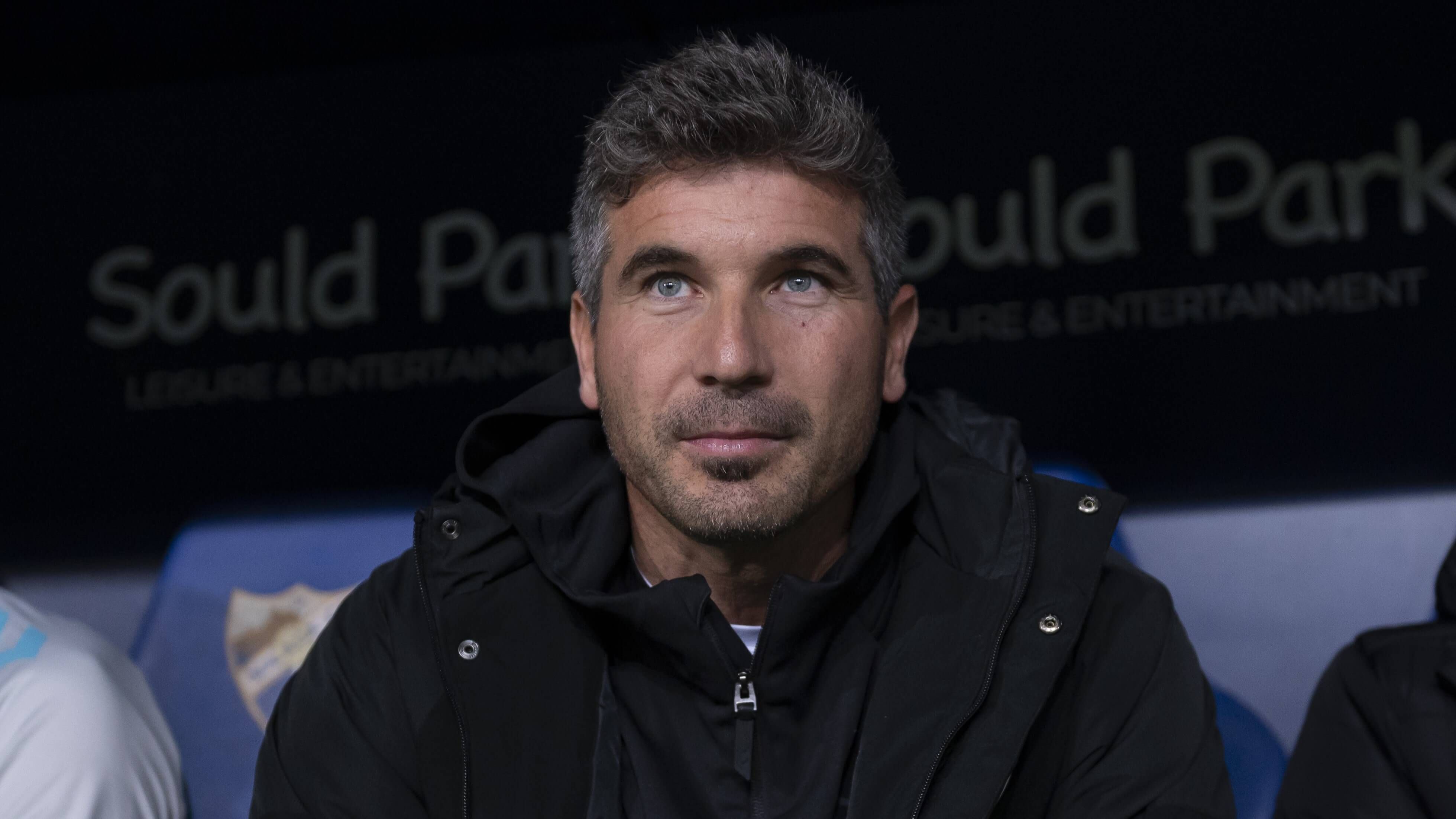  Juan Funes, en su debut con el Málaga CF.