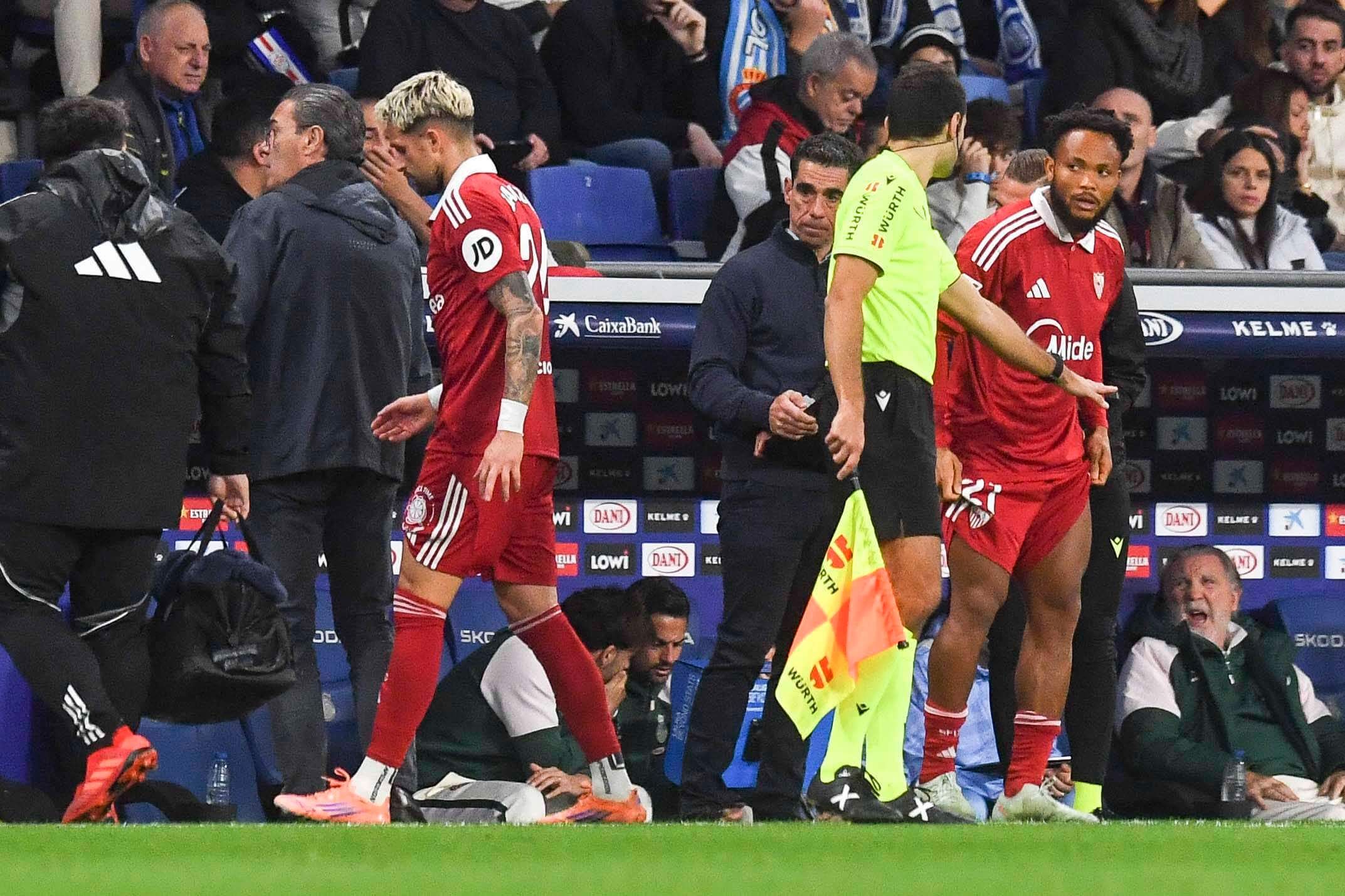  Adnan Januzaj, sustituido en el Espanyol-Sevilla.