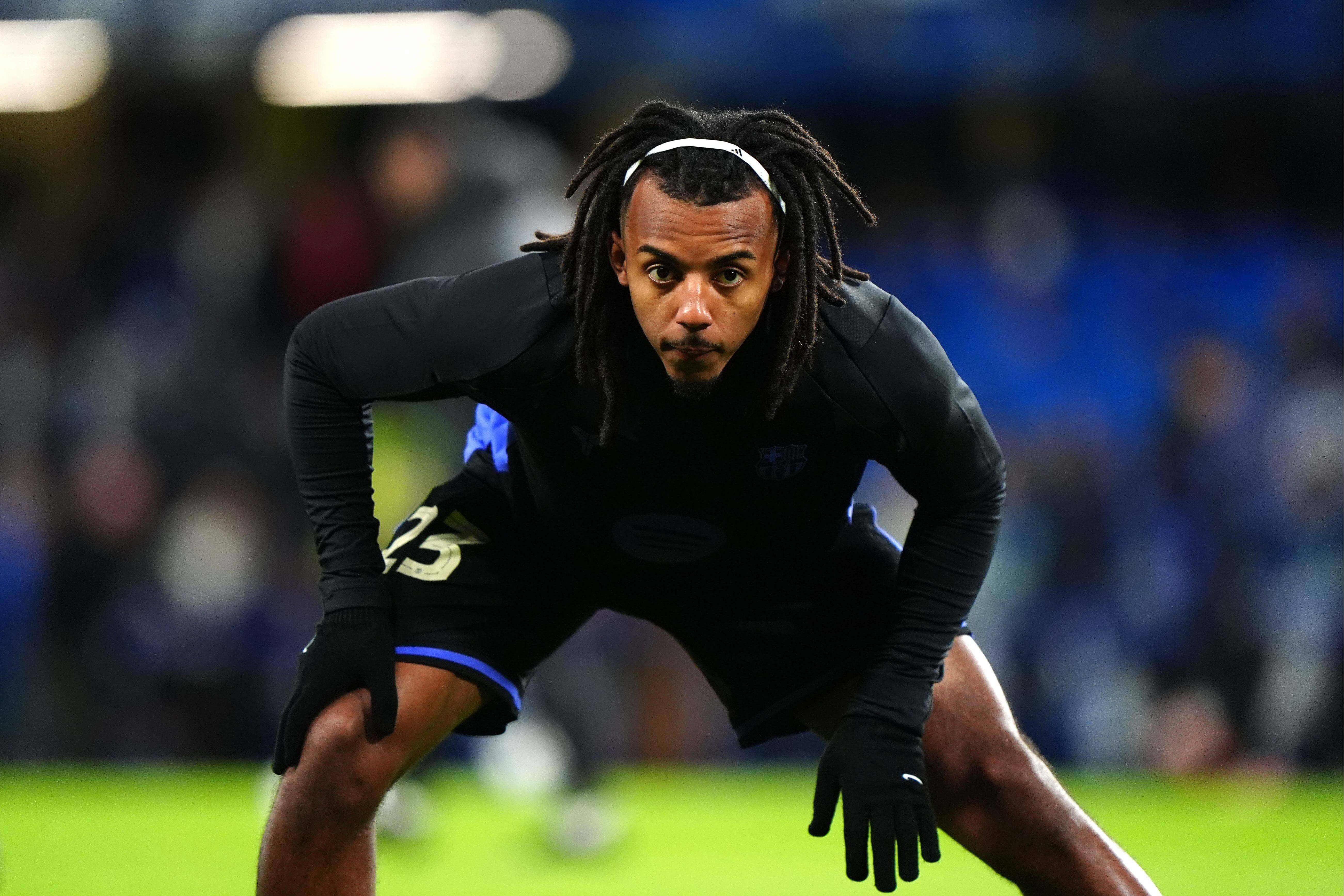Jules Koundé, en el Chelsea-Barcelona.