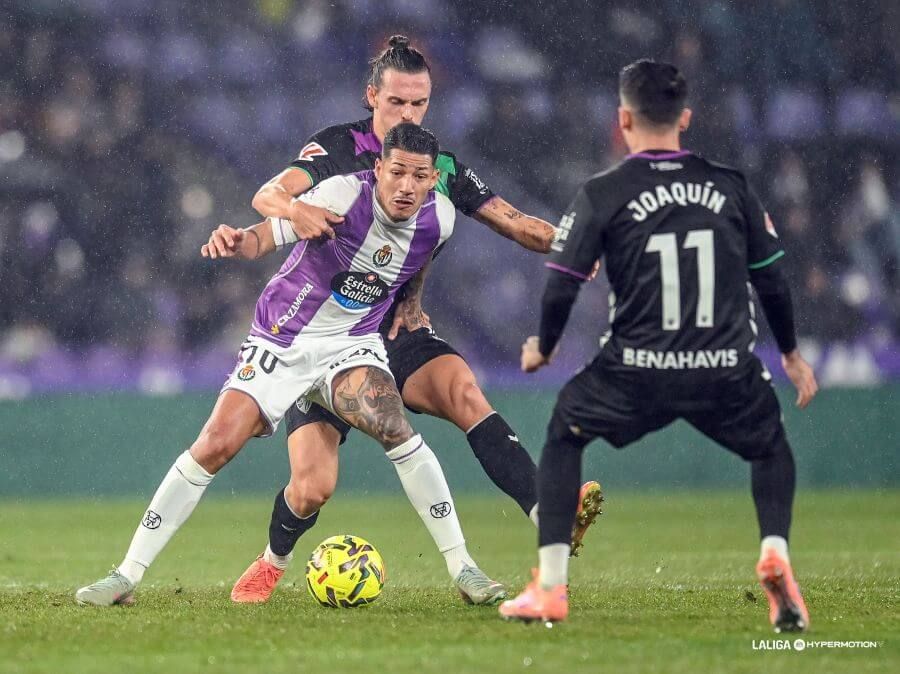 Marcos André, ante el Málaga.