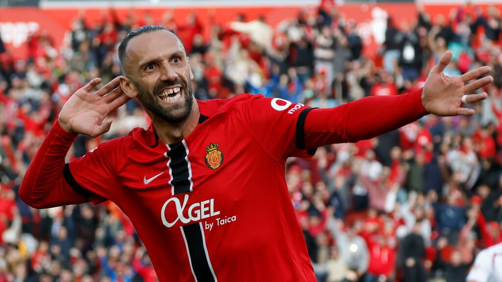 Muriqi celebra un gol del Mallorca (EFE)