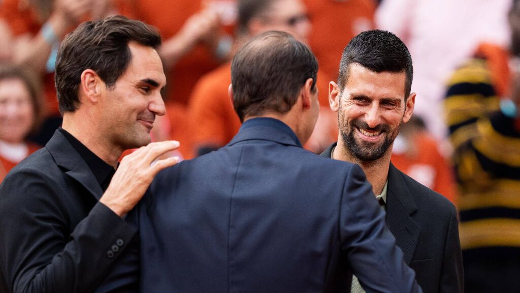  Roger Federer, Rafa Nadal y Novak Djokovic (Fuente: Cordon Press)