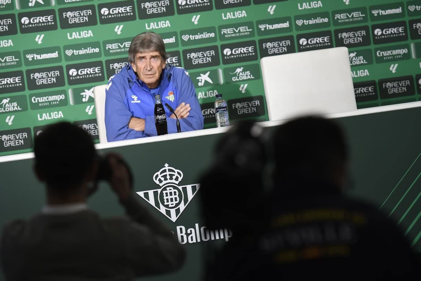 Manuel Pellegrini, en la rueda de prensa previa al derbi.