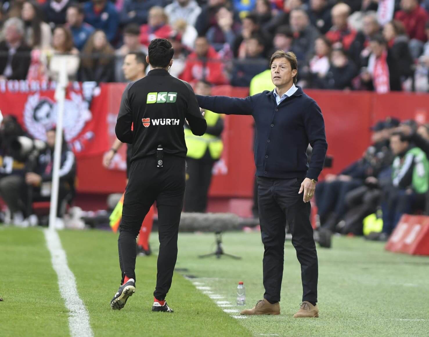  Matías Almeyda, en el Sevilla-Betis.