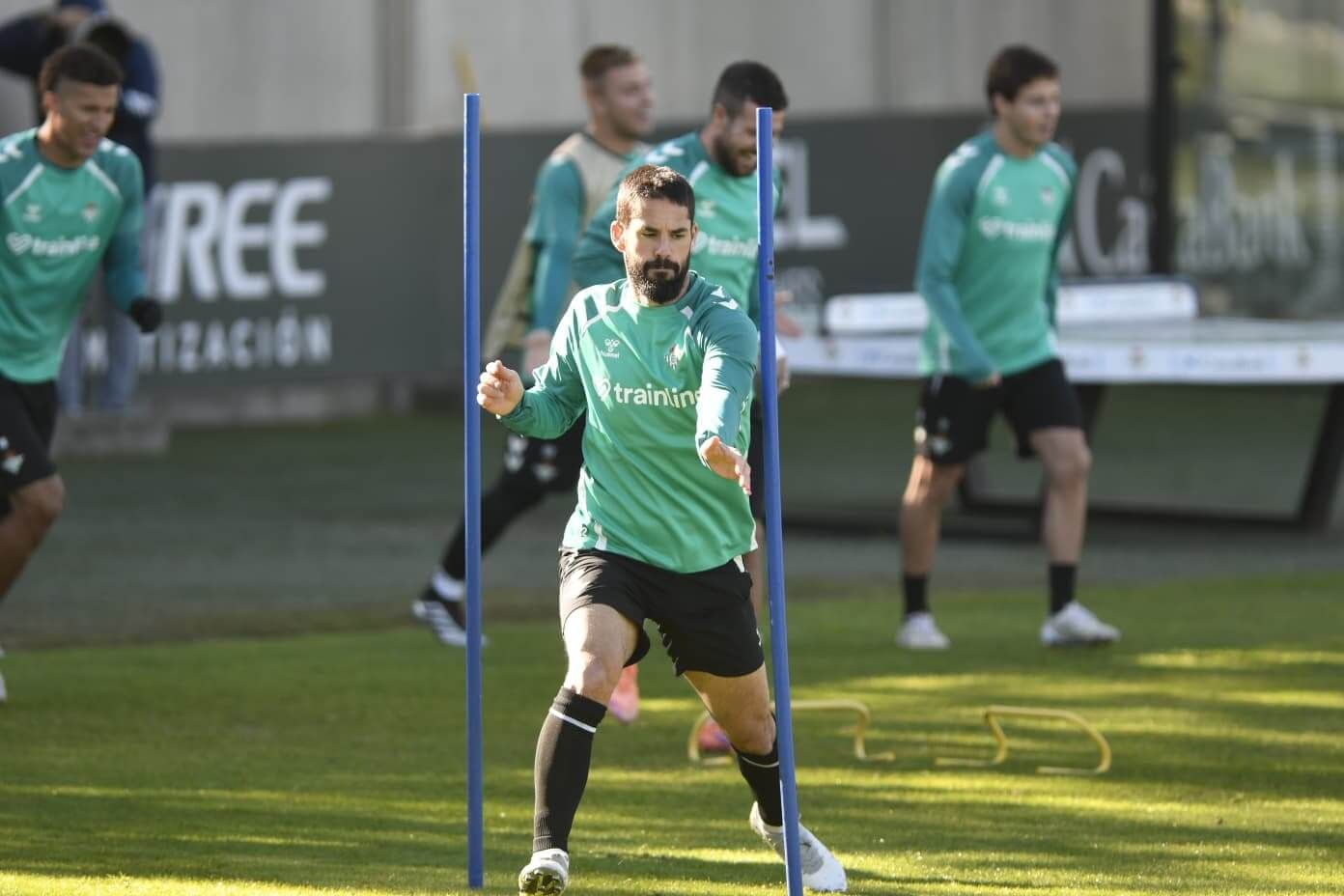  Imagen de Isco Alarcón del entrenamiento de este miércoles