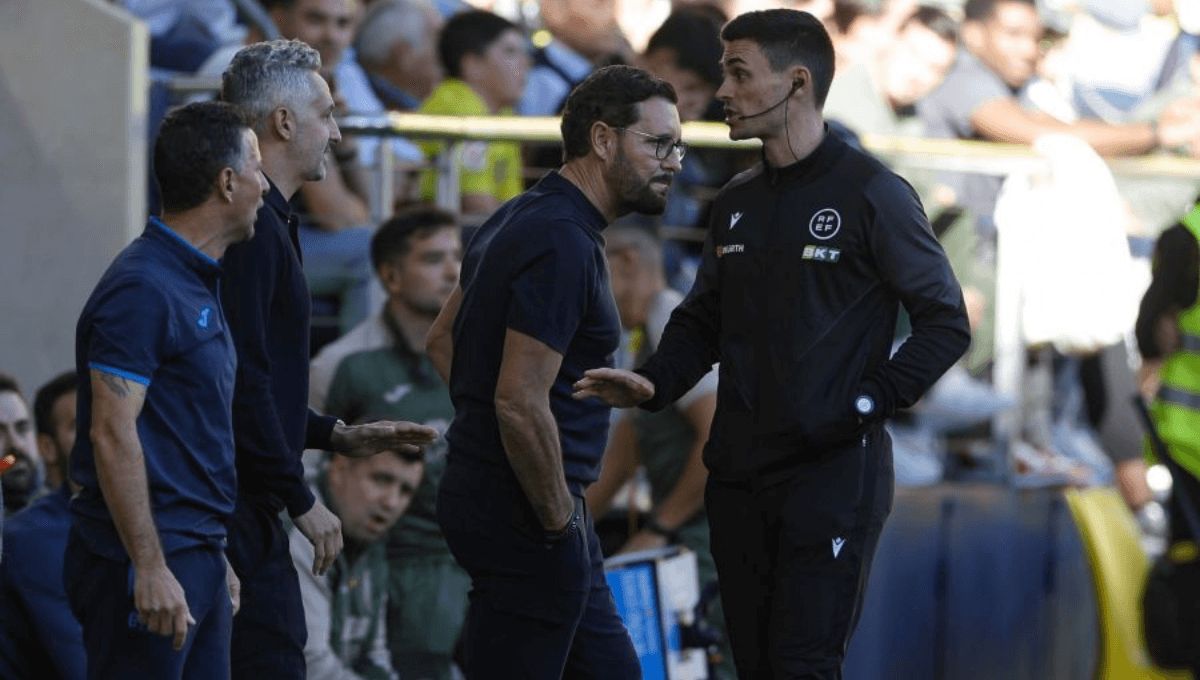  José Bordalás, tras la expulsión de Luis Milla.