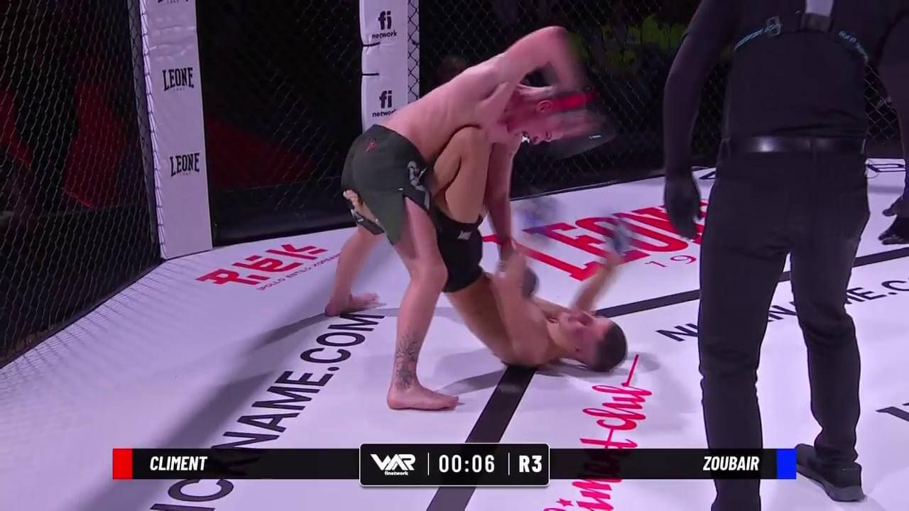 Leo Climent y Salman Zoubair regalaron un gran combate en WAR 8 (Captura: Infinity).