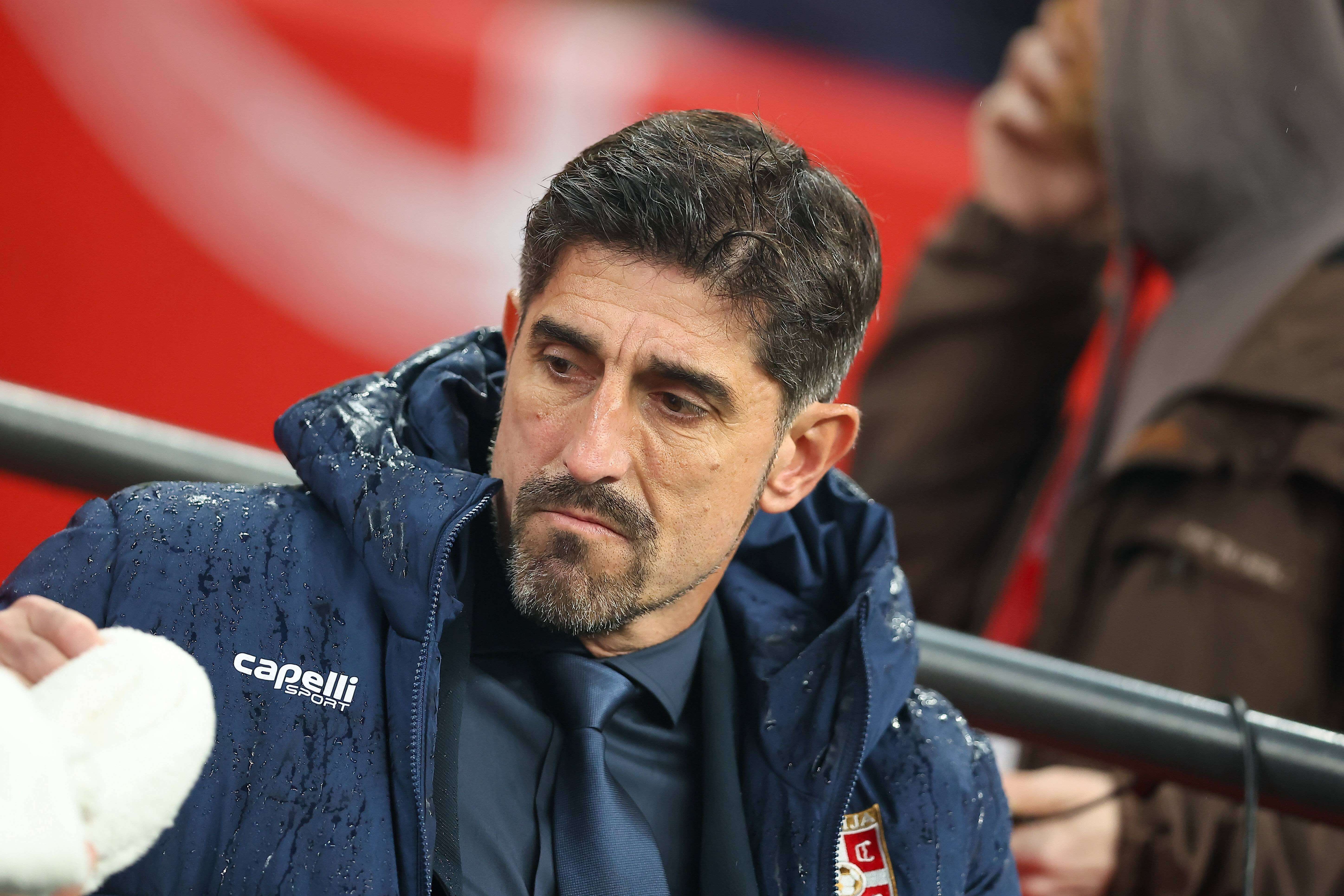 Veljko Paunovic, en un partido de la selección de Serbia (FOTO: Cordón Press).