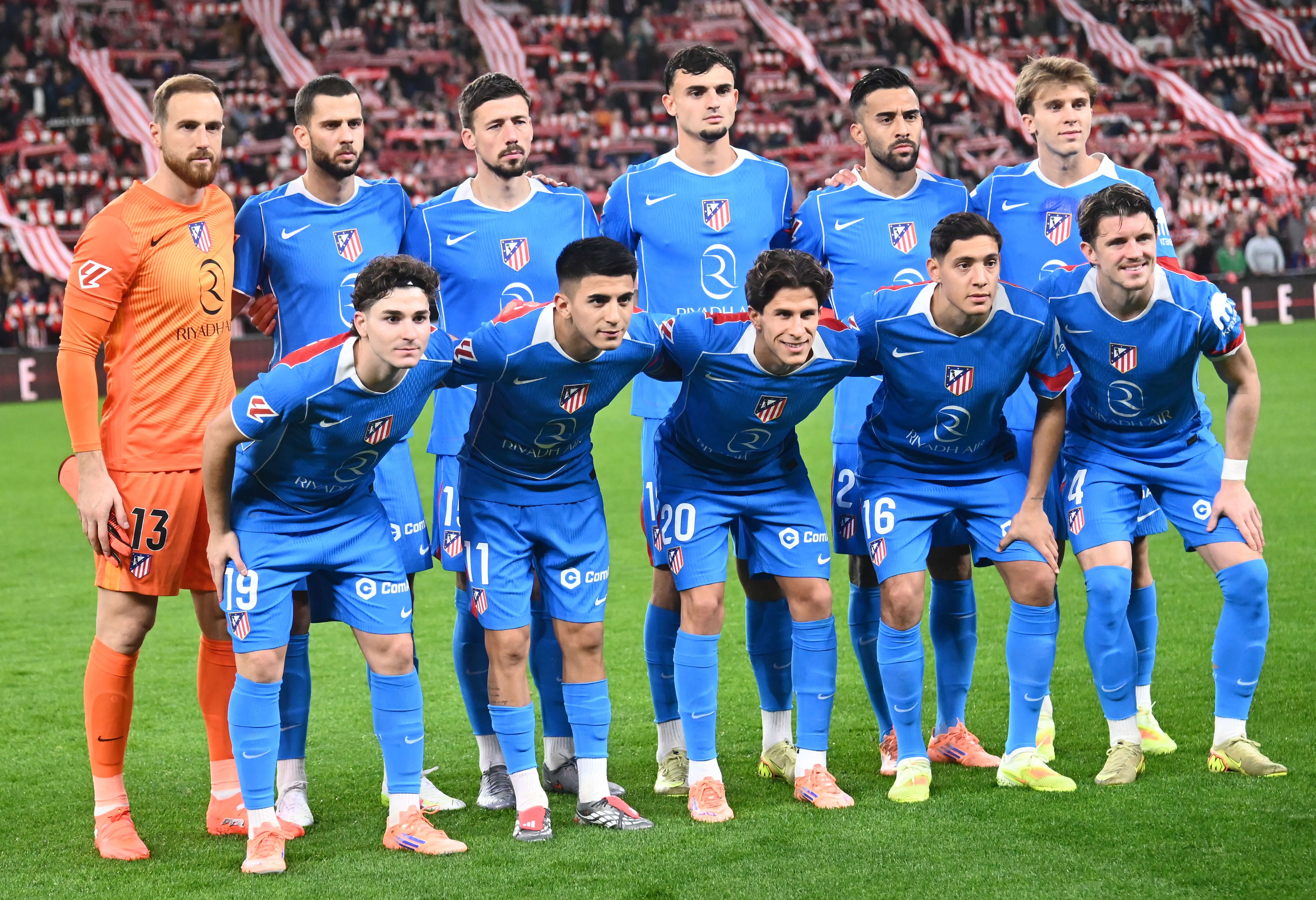  Marc Pubill, en el once del Atlético de Madrid ante el Athletic.