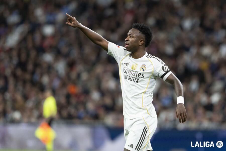 Vinicius, durante el Madrid-Celta (Foto: LALIGA).