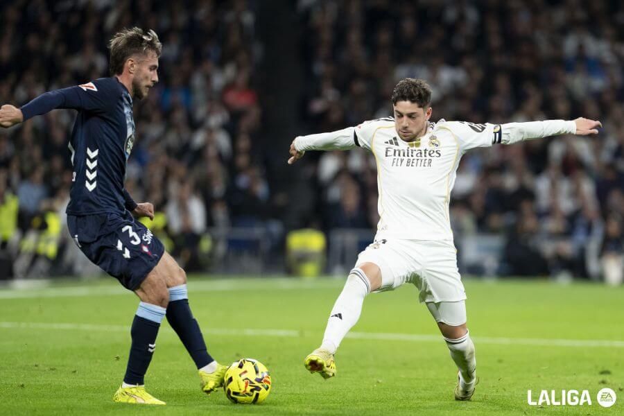 Fede Valverde, durante el Madrid-Celta (Foto: LALIGA).