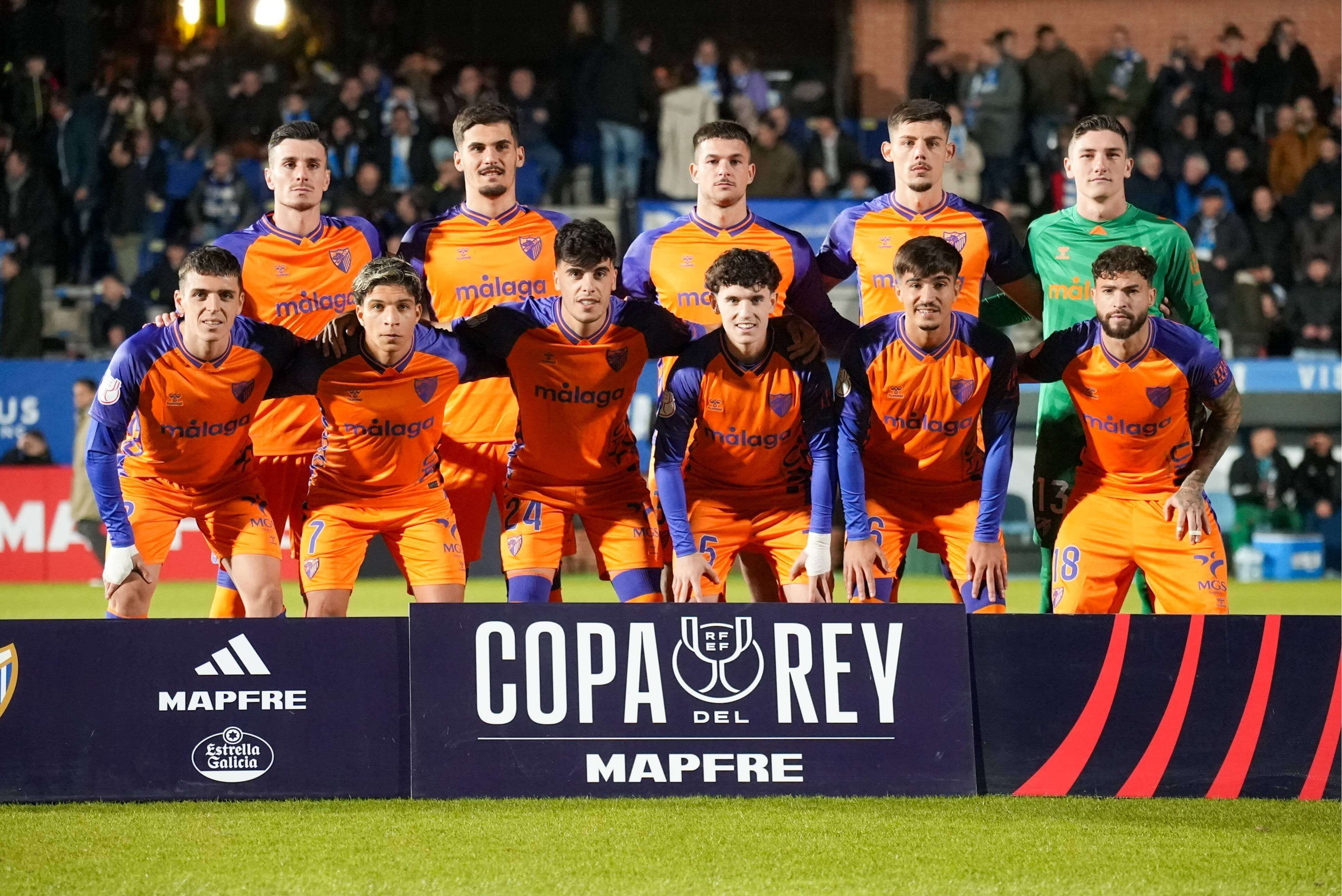 El once del Málaga en Talavera.