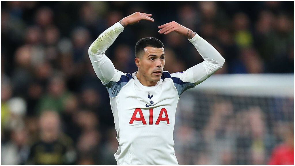 Pedro Porro, con el Tottenham. (Cordon Press)