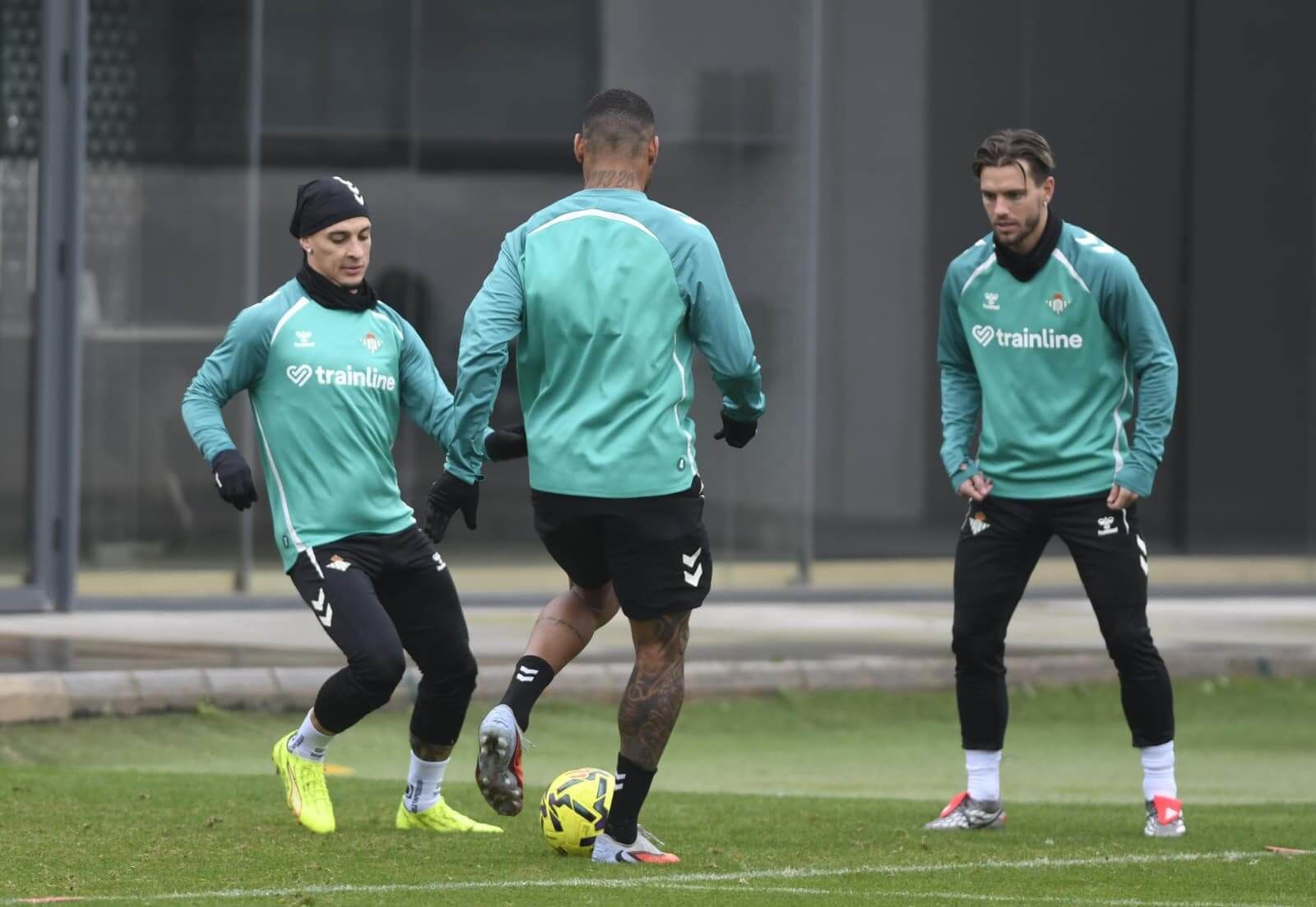  Antony y Lo Celso, en la sesión del viernes.