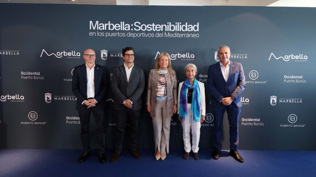 La alcaldesa de Marbella, Ángeles Muñoz, en la jornada 'Sostenibilidad en los puertos deportivos del Mediterráneo'.