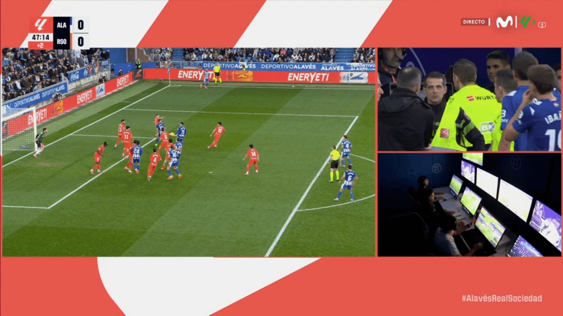  La mano de Aritz Elustondo en el Alavés-Real Sociedad.