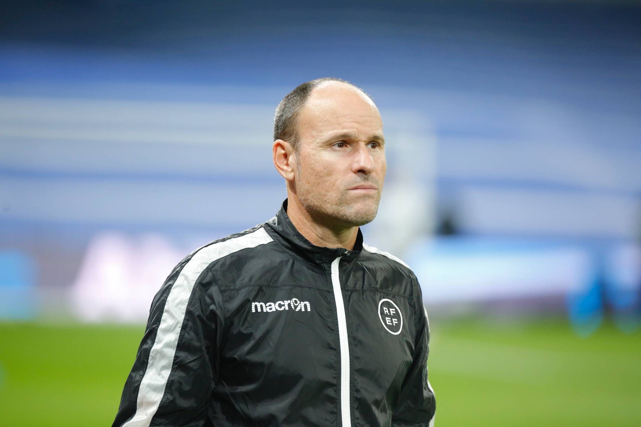 Mateu Lahoz, en el Bernabéu.