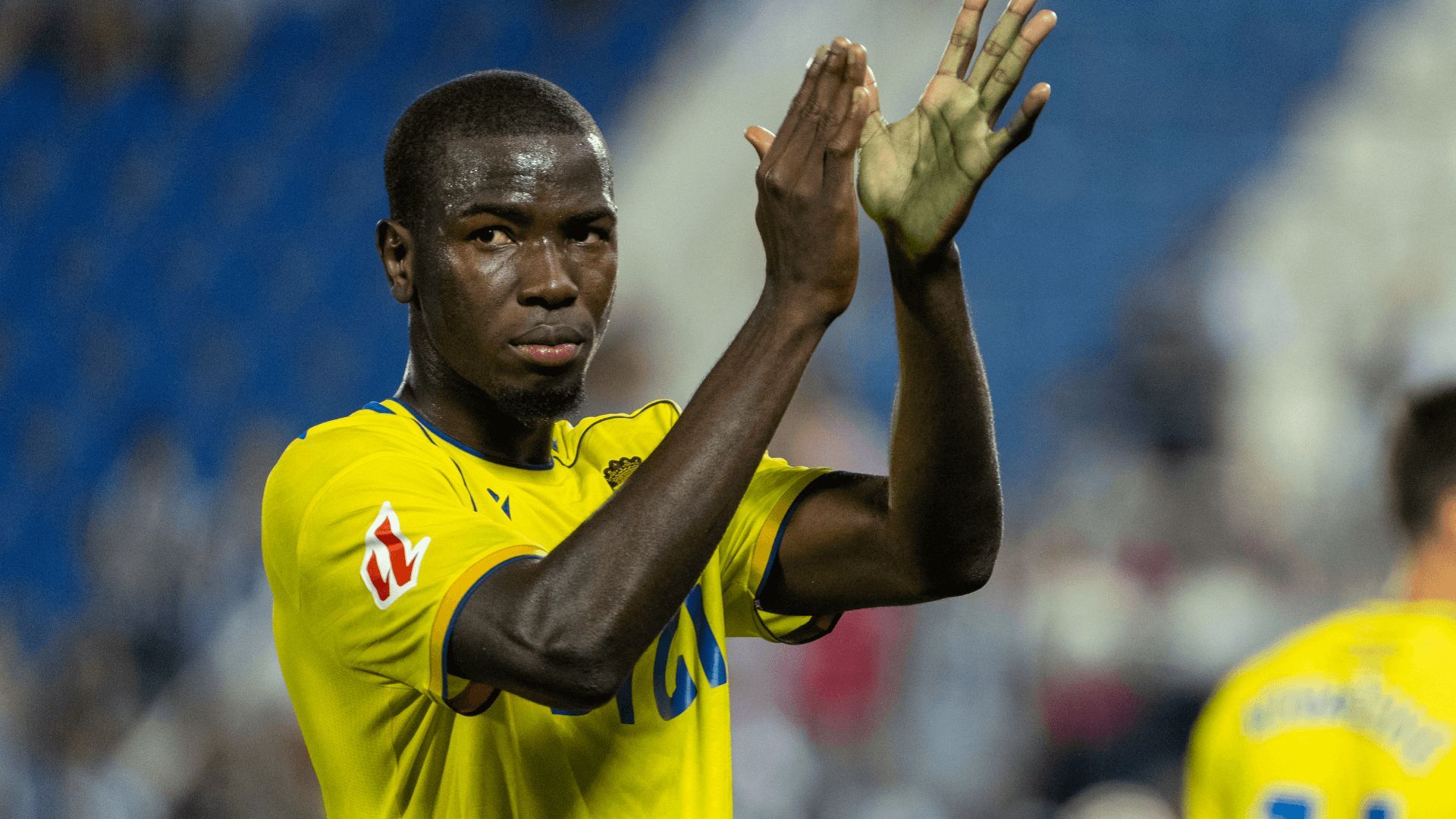  Moussa Diakité, en un partido del Cádiz.