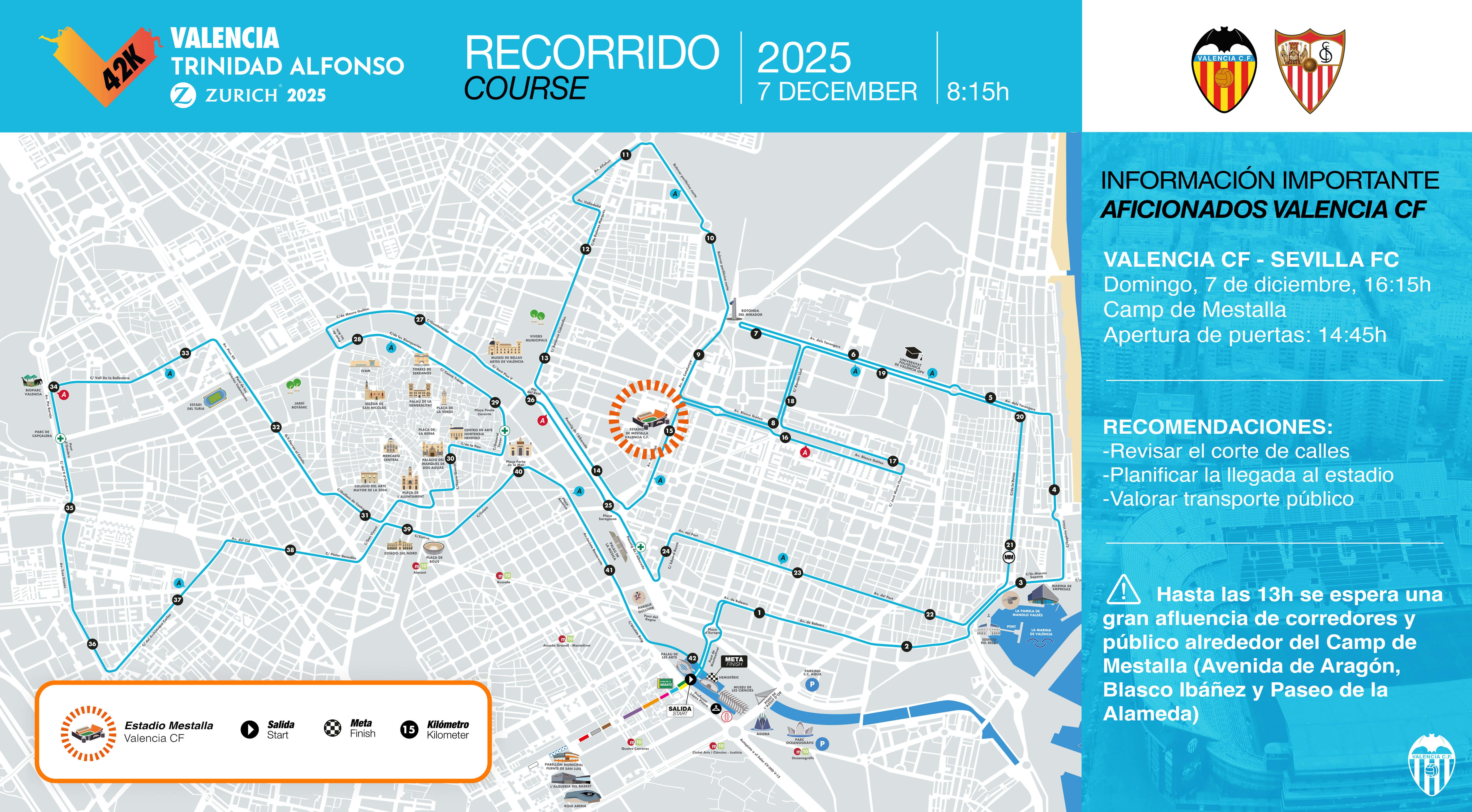  El Valencia CF afectado por Maraton Valencia