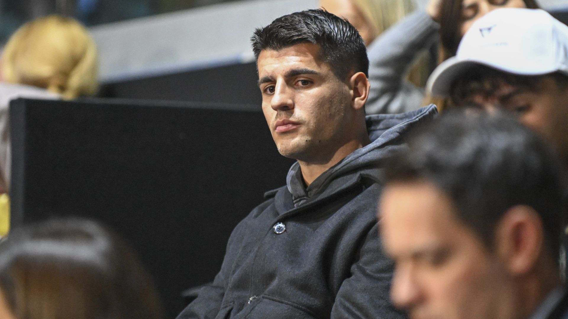 Álvaro Morata en Premier Padel en Milan Álvaro Morata en Premier Padel en Milan