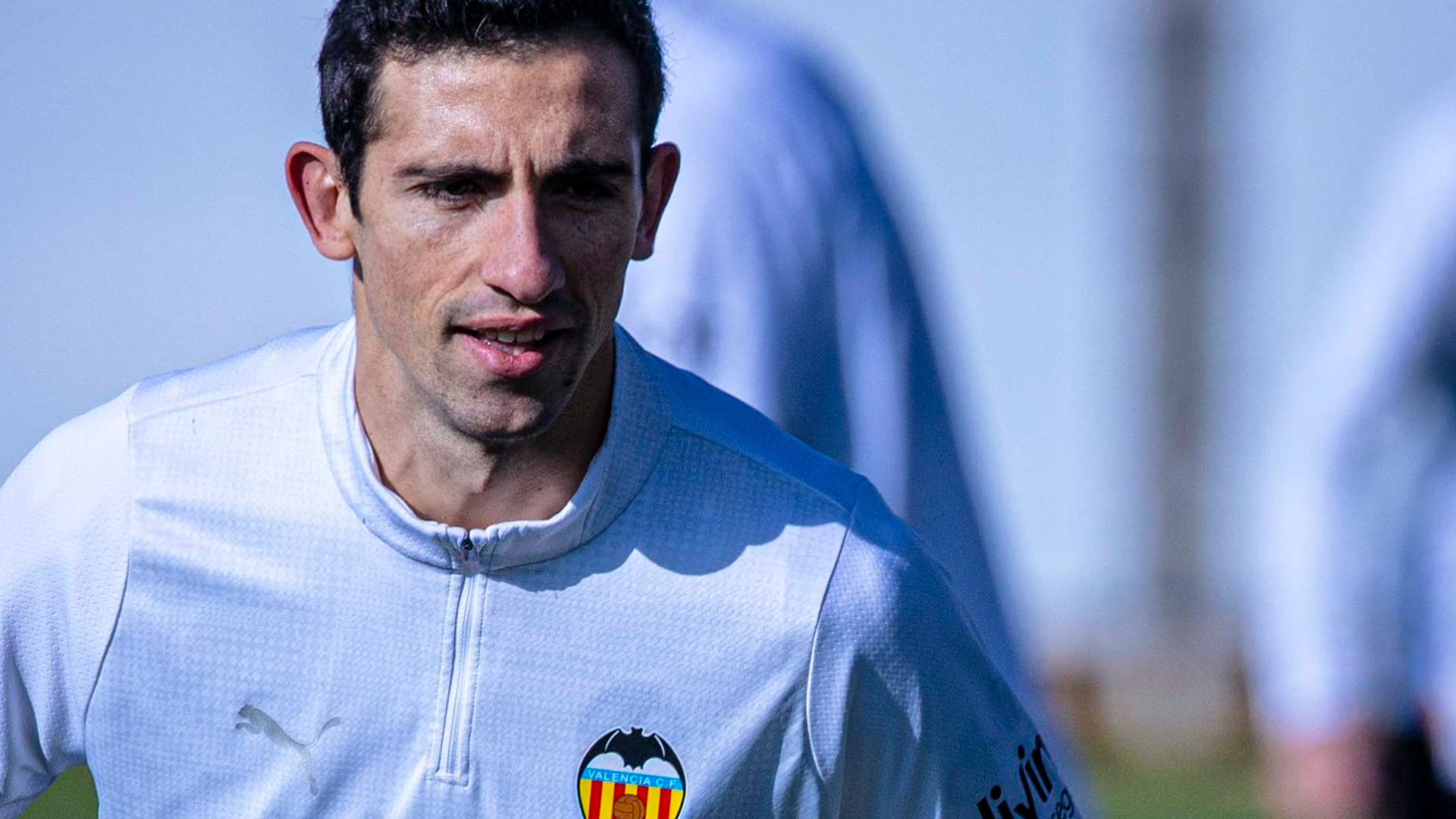 César Tárrega entrenándose