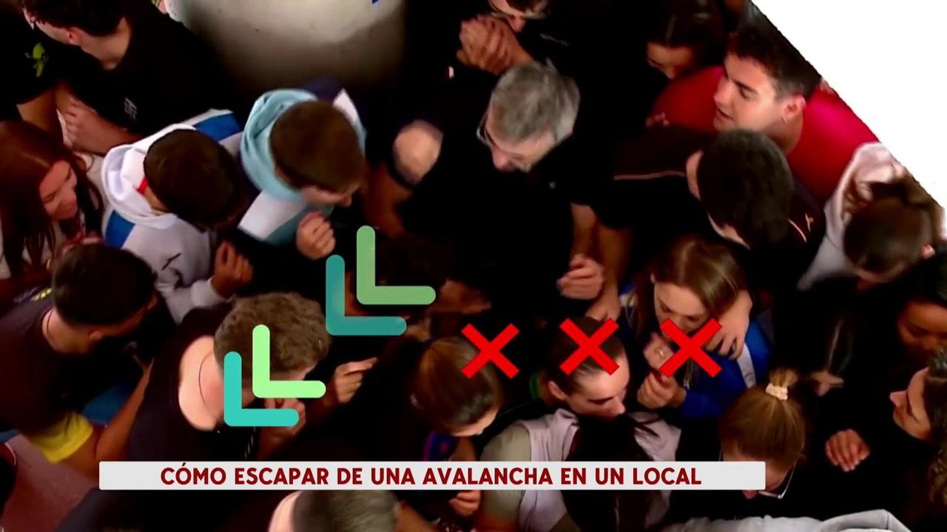 Cómo salir de una avalancha: Siempre en diagonal