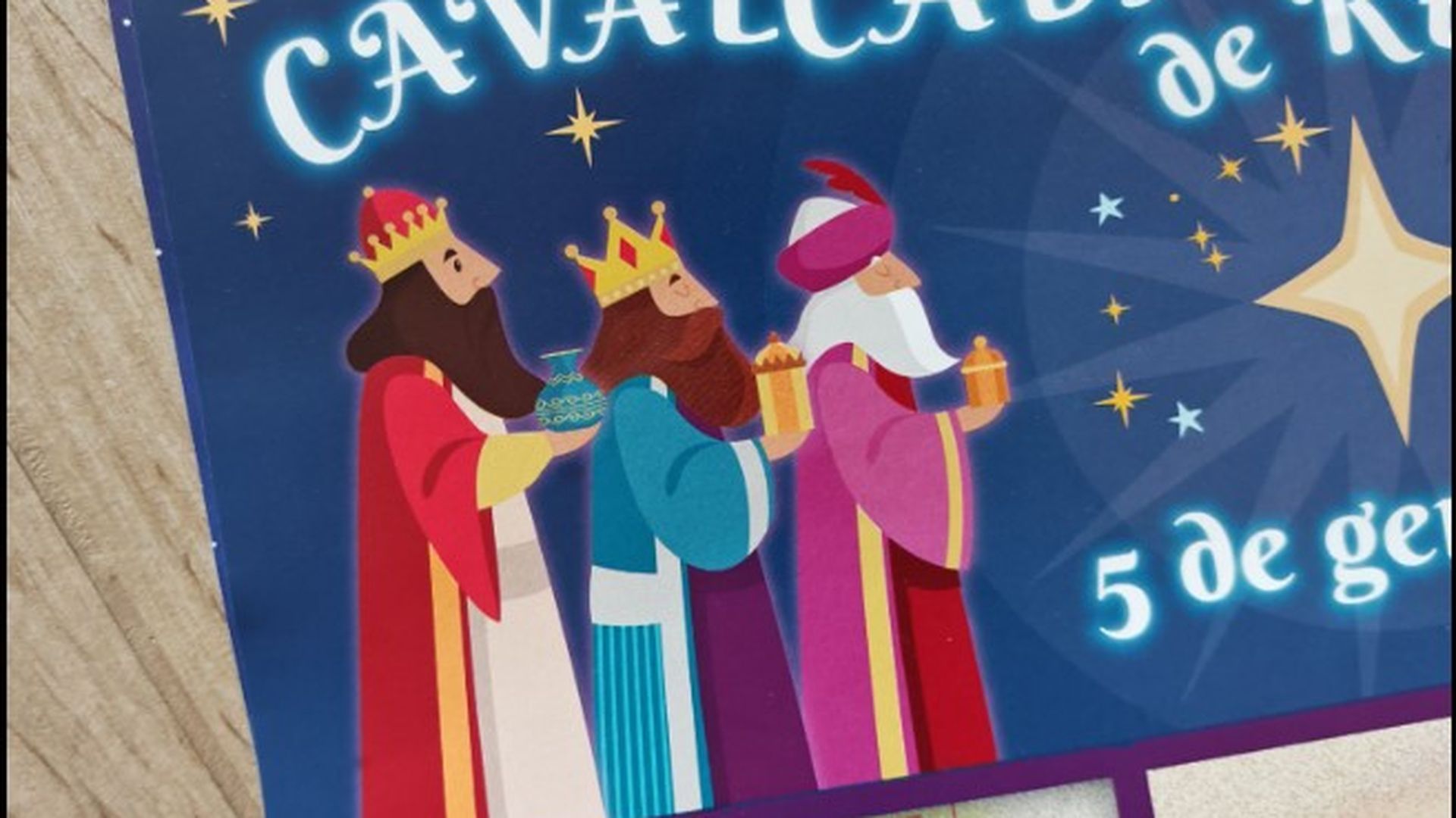 El cartel promocional de la Cabalgata de Reyes del ayuntamiento de Canals