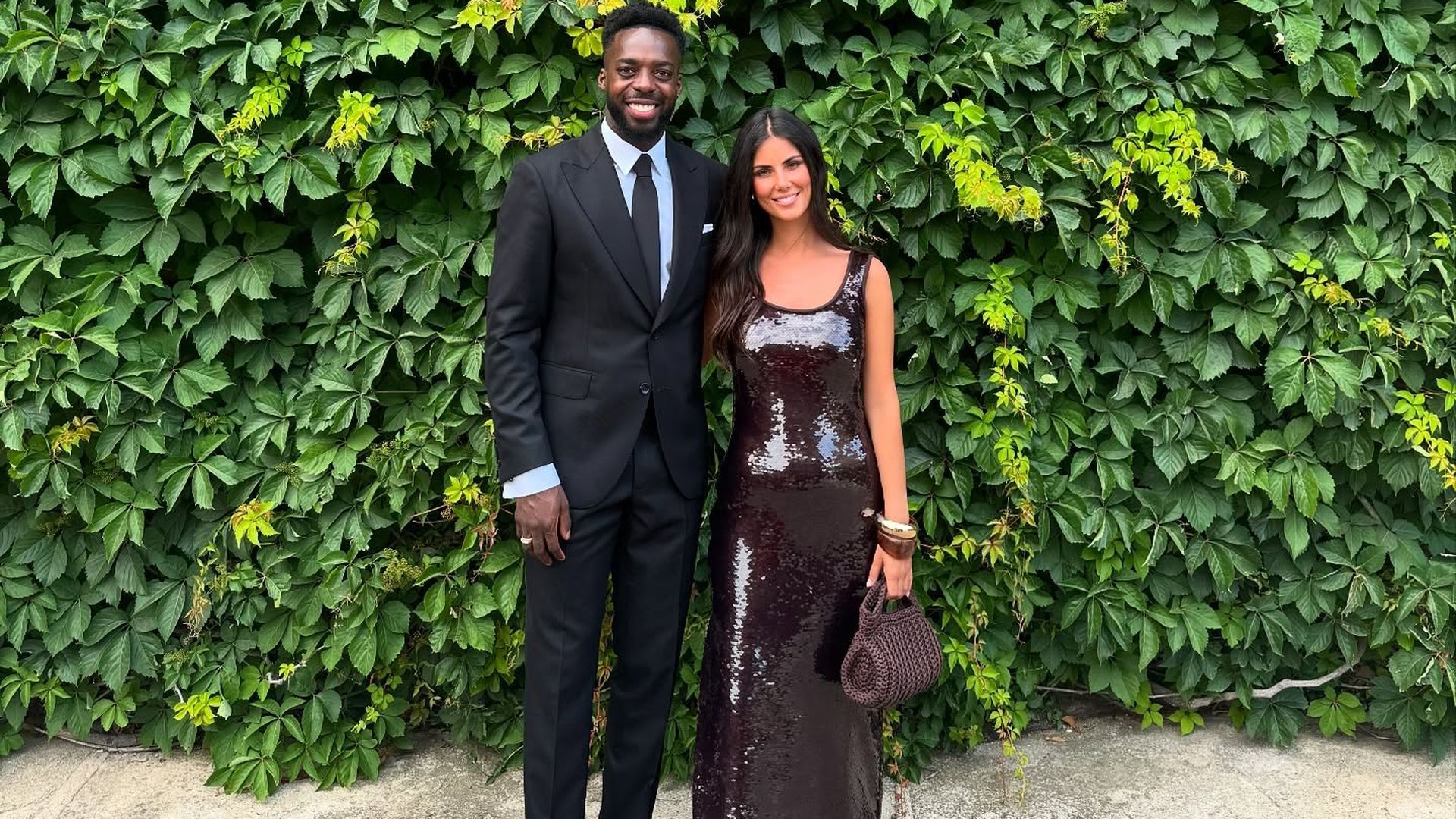 Iñaki Williams y Patricia Morales