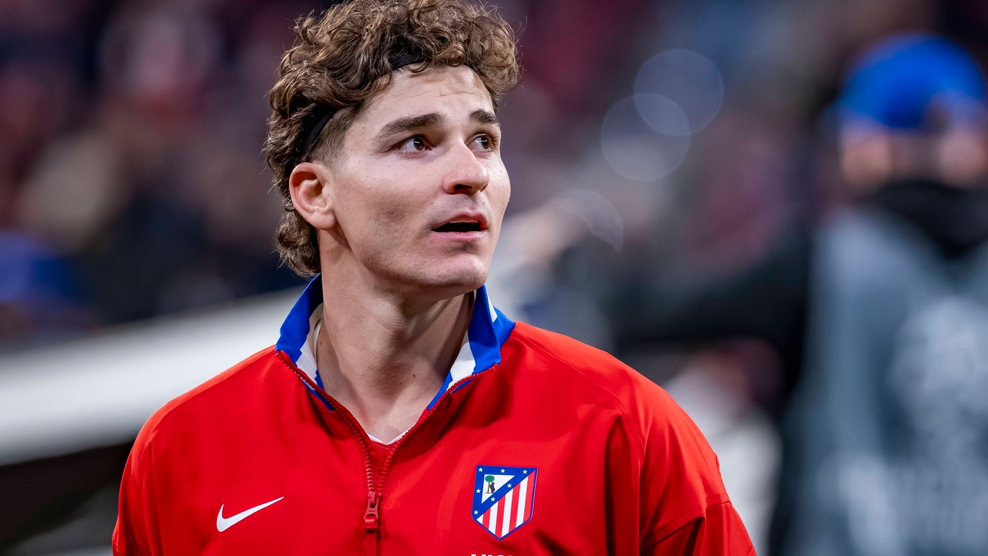 Julián Álvarez en un partido del Atlético de Madrid