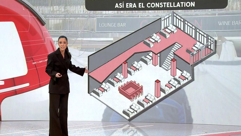 Mala nota del bar Le Constellation en la estación de esquí en Suiza en medidas de seguridad