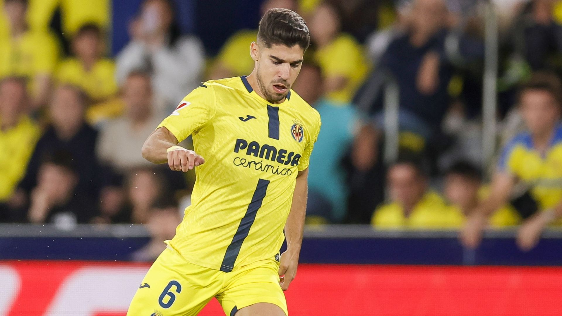 Manor Solomon, en un partido del Villarreal