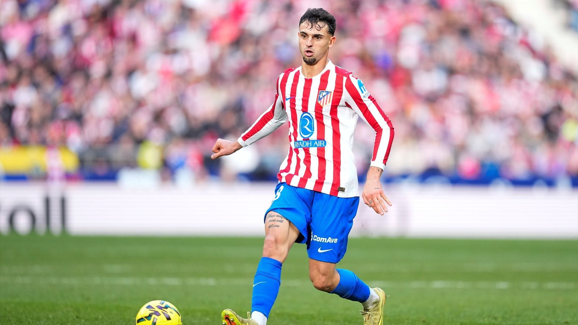 Marc Pubill, en un partido del Atlético de Madrid