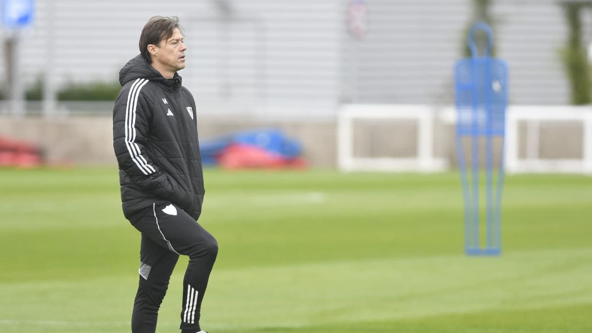 Matías Almeyda, durante la sesión del viernes.