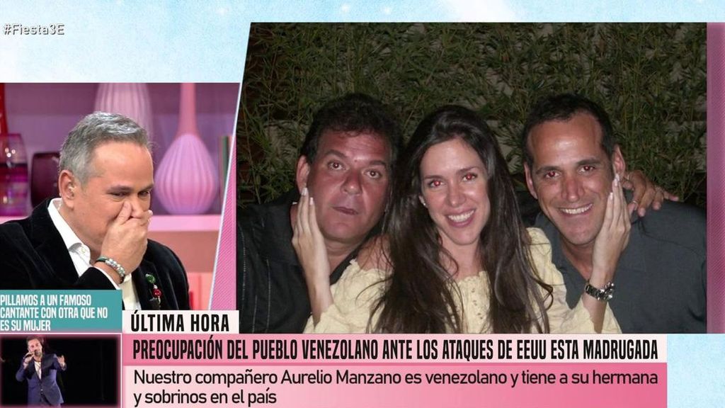 Aurelio Manzano, roto al hablar de su familia en Venezuela: "Tengo miedo, les he pedido que no salgan de casa" Fiesta 2026 Top Vídeos 965