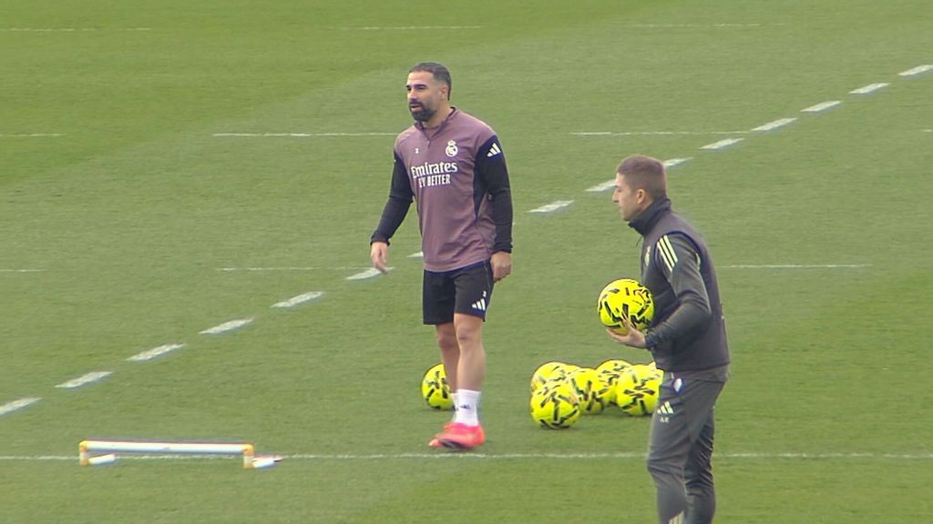 Carvajal regresa a los entrenamientos con el Real Madrid
