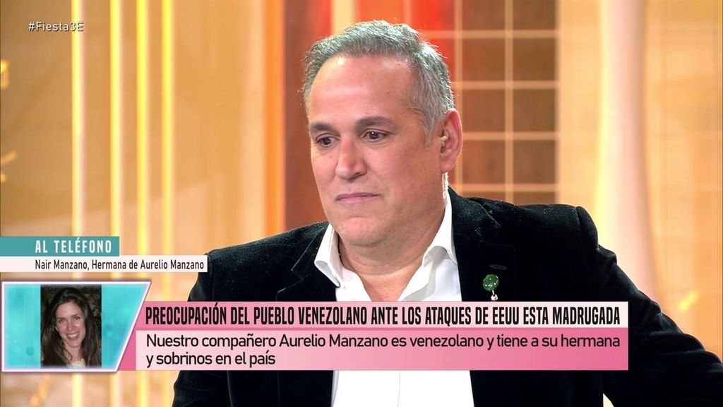 La hermana de Aurelio Manzano entra en directo en 'Fiesta' desde Caracas: "Estamos en el limbo" Fiesta 2026 Top Vídeos 967