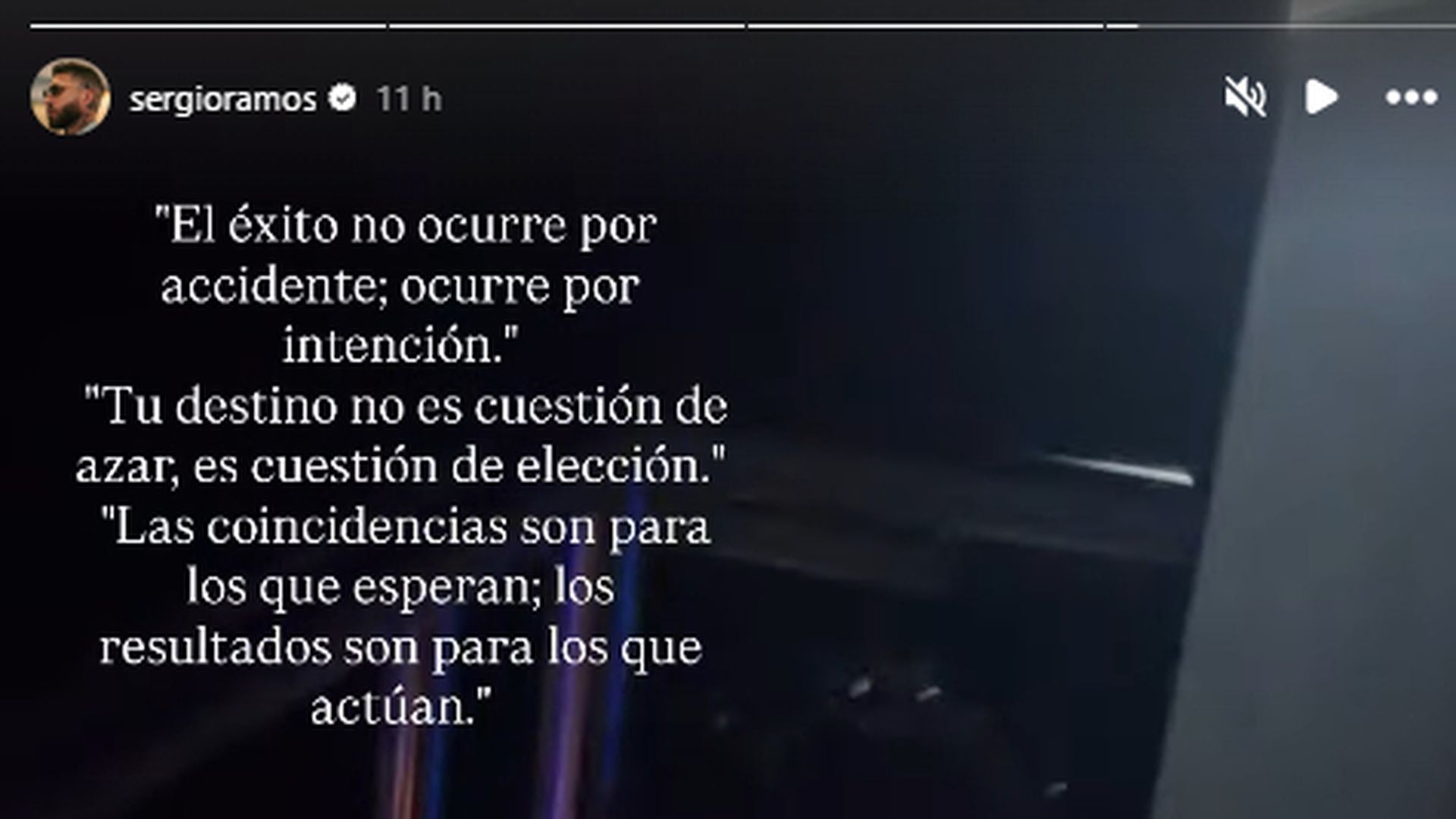 La imagen compartida por Sergio Ramos.