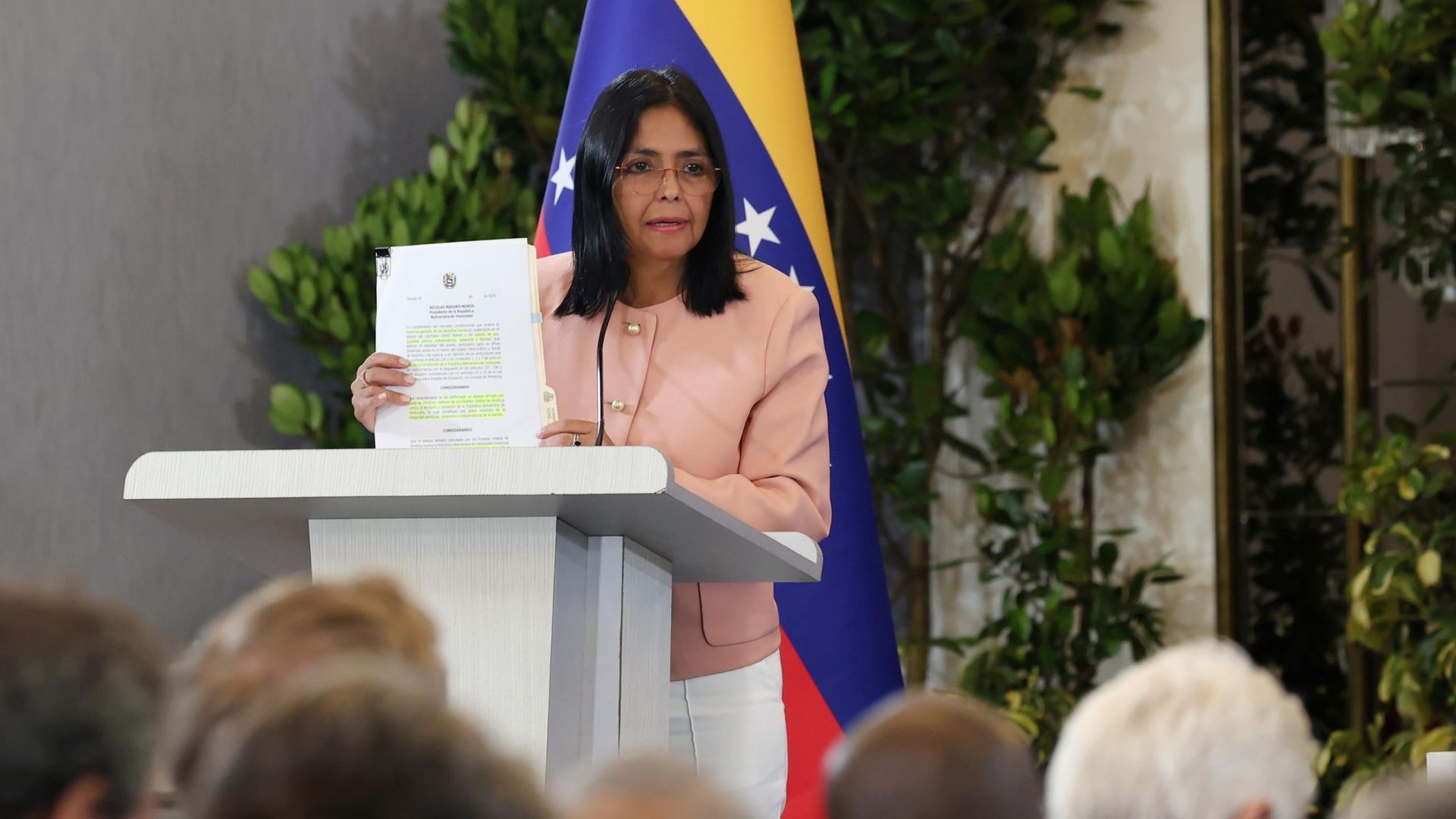La vicepresidenta de Venezuela, Delcy Rodríguez
