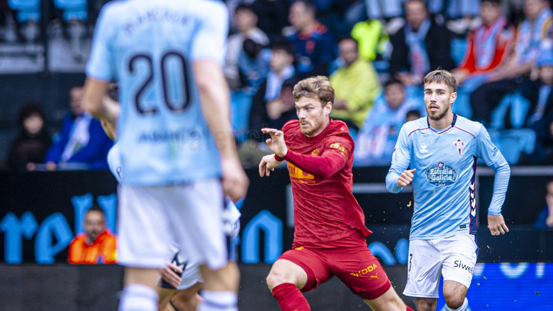 Lucas Beltrán en el Celta - Valencia CF
