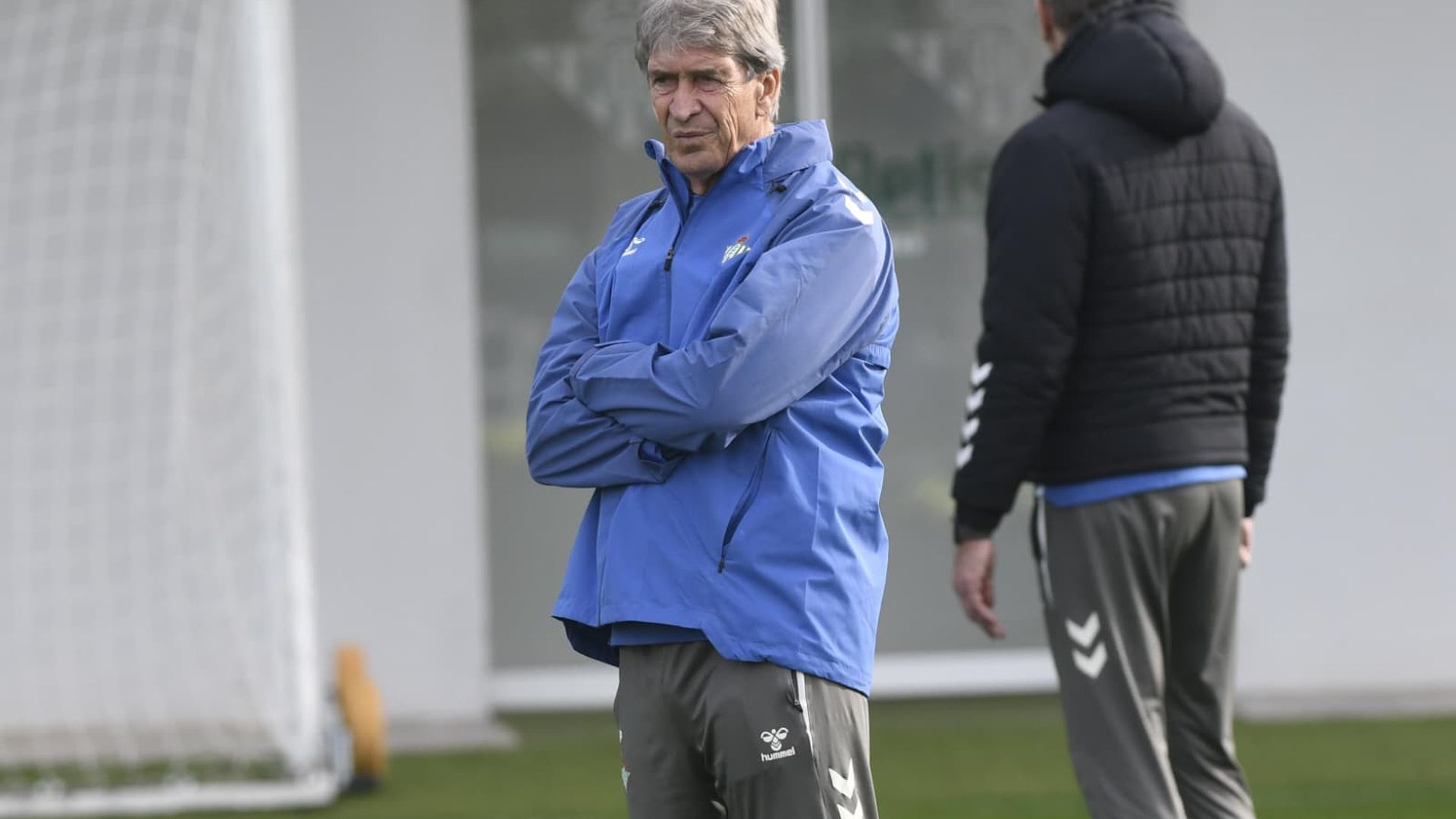 Manuel Pellegrini, en la sesión de este sábado.