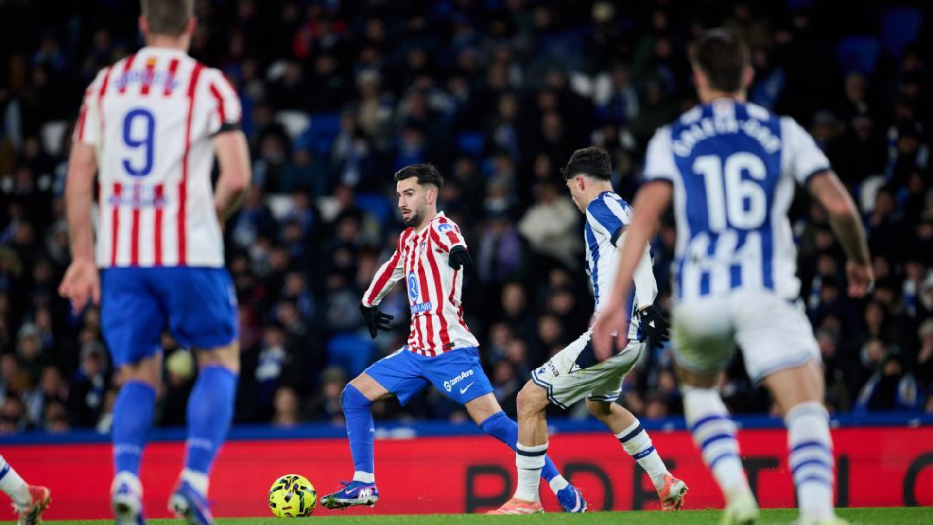 Baena, en el Real Sociedad-Atlético