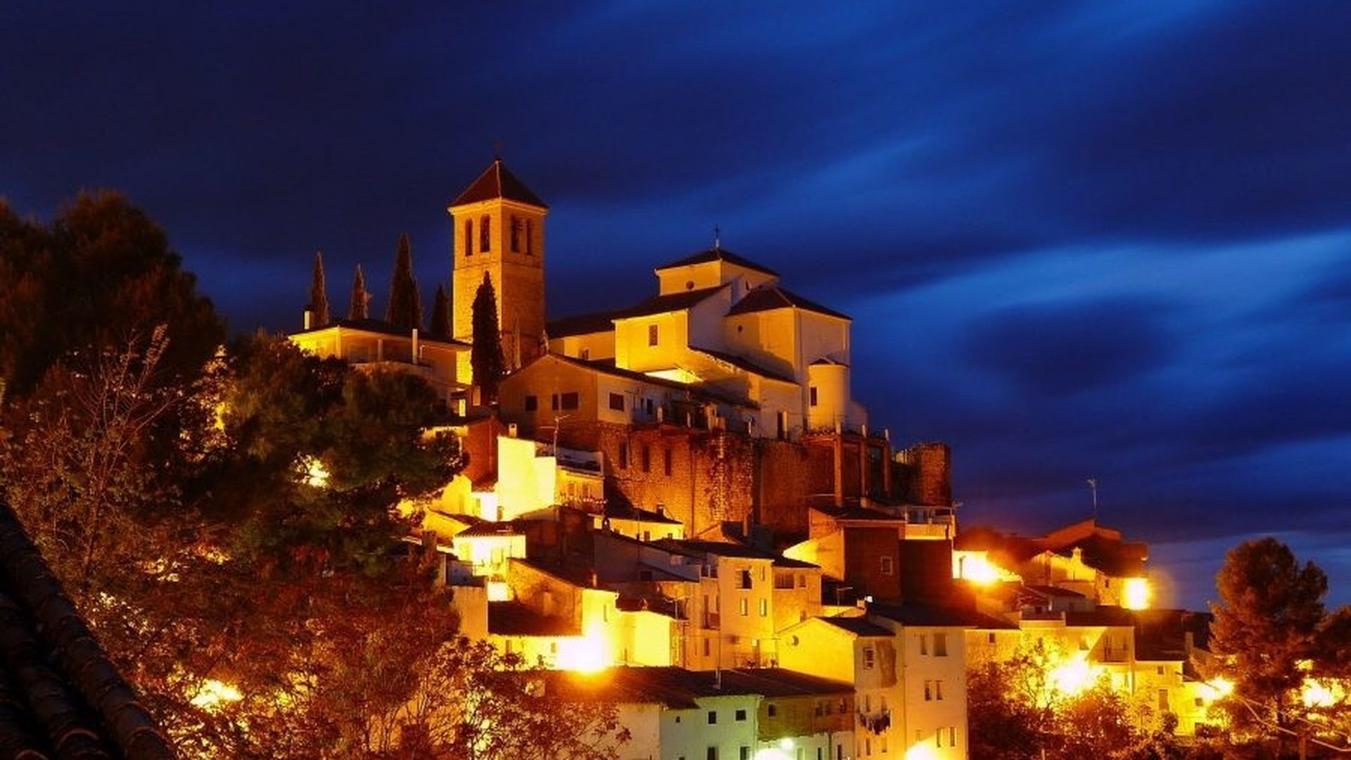 Vista nocturna de Quesada, Jaén